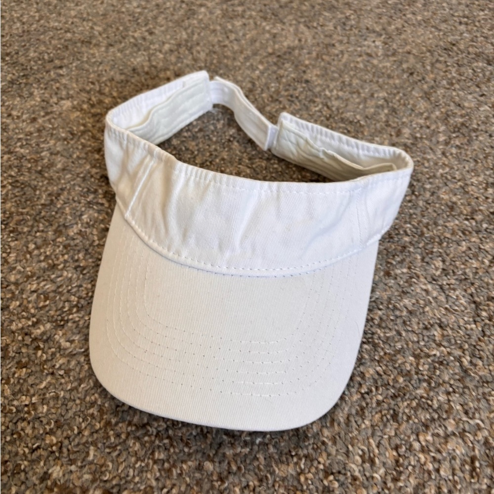 Womens White Visor Cap